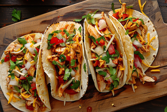 HOT HONEY CHICKEN TACOS