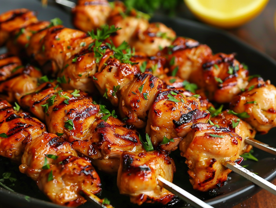 HOT HONEY CHICKEN SKEWERS